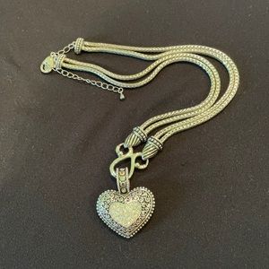 Lia Sophia Crystal Heart Necklace